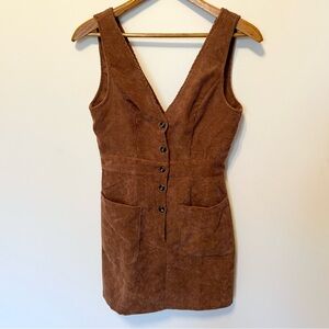 Perfect A-line corduroy mini dress